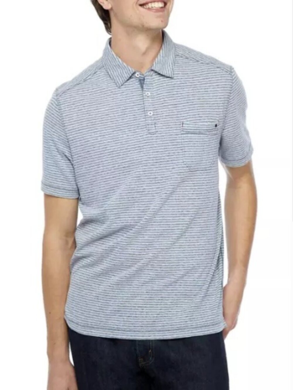 Tommy Bahama Men's Sand Harbor  strip shirtsleeve men’s polo size S